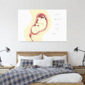 妊娠解剖学 キャンバスプリント (インサイチュ (寝室))