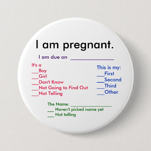 妊娠詳細 缶バッジ (正面)