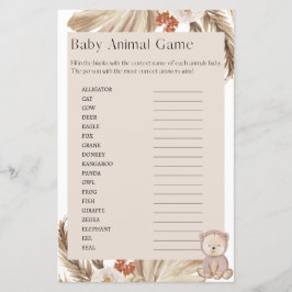 妊娠赤ちゃんシャワー赤ちゃん動物ゲーム