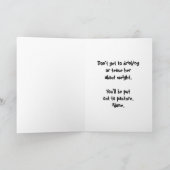 妊娠重量 – カウボーイペアレント カード (内部)