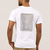 妊娠10代の認識度ホワイトリボンエンジェルティー Tシャツ (裏面)