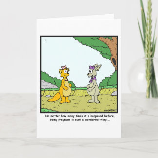 妊娠：ウサギの漫画 案内状