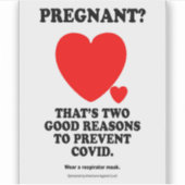 妊娠？ビニール貼りを避ける理由は二つある シール (正面)