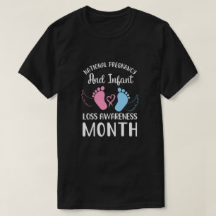 妊娠・乳児喪失認識度月 Tシャツ