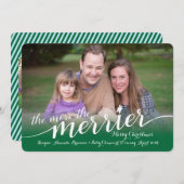 妊娠・出産のクリスマスカード フォト付き シーズンカード (正面/裏面)