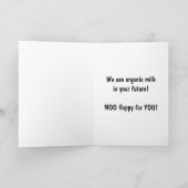 妊娠 - 妊婦のための牛のカード カード (内部)