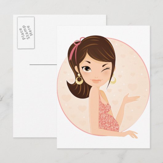 妊娠 案内ポストカード (正面/裏面)