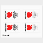 妊娠？ 長方形シール (シート)