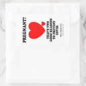 妊娠？ 長方形シール (バッグ)