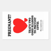 妊娠？ 長方形シール (正面)