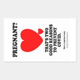 妊娠？ 長方形シール