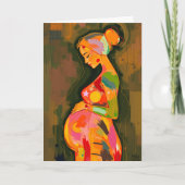 妊婦さんにとって母なる幸せな日 カード (正面)