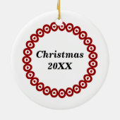 妊婦さん、2匹の猫、犬のオーナメント セラミックオーナメント (裏面)