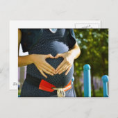 妊婦のおなかの腫れ 案内ポストカード (正面/裏面)