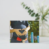 妊婦のおなかの腫れ 案内ポストカード (スタンド正面)