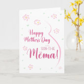 妊婦のための母の日のカード カード (黄色い花)