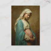 妊婦のための祝福された母の祈りのカード エンクロージャーカード (正面)