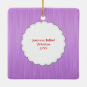 妊婦のでカスタムでパーソナライズな一流の日付があるお母さん セラミックオーナメント (裏面)