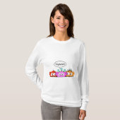 妊婦のなデザイン-三重項! Tシャツ (正面フル)