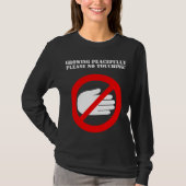 妊婦のなTシャツに触れること Tシャツ (正面)