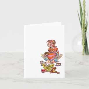 妊婦のアイスクリームNotecard カード