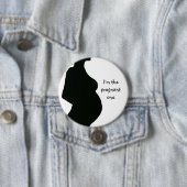 妊婦のシルエット-妊娠した1 缶バッジ (インサイチュ)