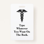 妊婦のナースベビーバカスタマイズッジ！ バッジ (裏面)