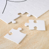 妊婦の優雅さ：妊婦ラインアート ジグソーパズル (側面)