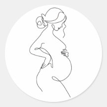 妊婦の優雅さ：妊婦ラインアート