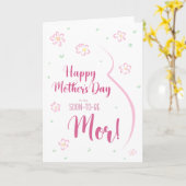 妊婦の母の日のカード カード (黄色い花)