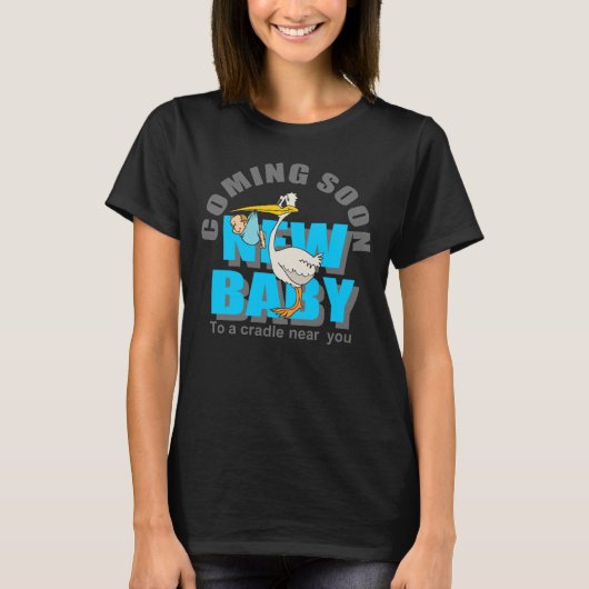 妊婦の男の赤ちゃん Tシャツ (正面)