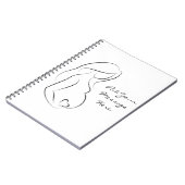 妊婦の腹ハートの妊娠ジャーナル ノートブック (左側)