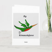 妊婦の離れベビー カード (裏面)