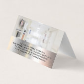 妊婦を診察する医師 名刺 (裏面)