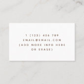 妊婦イラストレーション助産婦出産 名刺 (裏面)