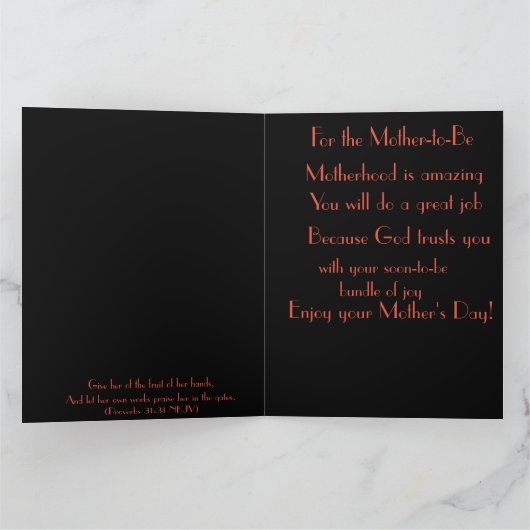 妊婦カード カード (内部)