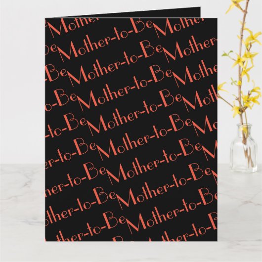 妊婦カード カード (黄色い花)