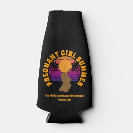 妊婦サマーアフロクイーンクリスチャン ボトルクーラー (正面)