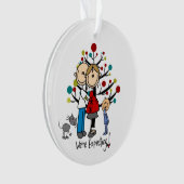 妊婦トドラーボーイアクリルオーナメント オーナメント (正面)