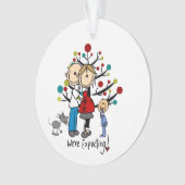 妊婦トドラーボーイアクリルオーナメント オーナメント (正面)