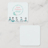 妊婦ドゥラ・ビジネス・カード スクエア名刺 (正面/裏面)