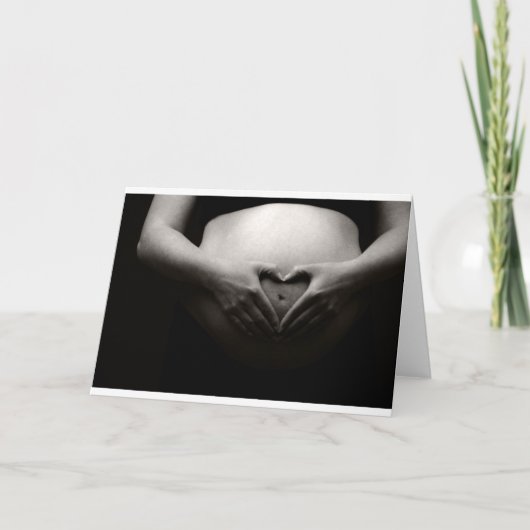 妊婦ハート カード (正面)