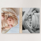 妊婦パパ及び新生児 ジグソーパズル (横)