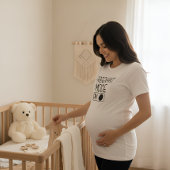 "妊婦モード起動中" 赤ちゃんの発表 | マタニティ トライブレンドTシャツ