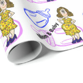 妊婦及び哺乳瓶の包装紙 ラッピングペーパー (ロールコーナー)