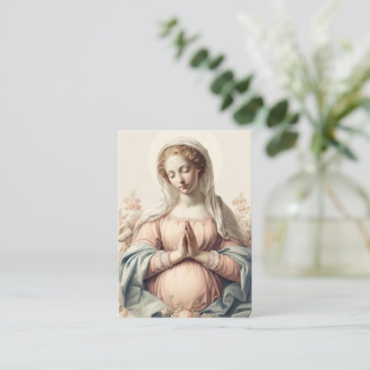 妊婦賛美祈りの言葉用母メモリカード エンクロージャーカード (スタンド正面)