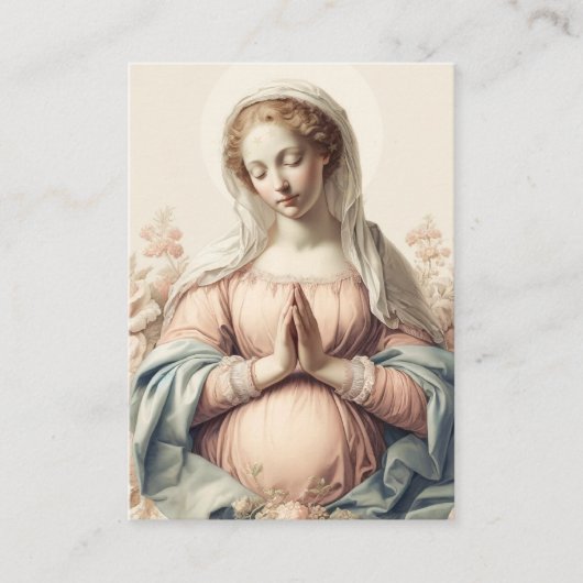 妊婦賛美祈りの言葉用母メモリカード エンクロージャーカード (正面)