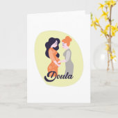 妊婦贈り物のドゥーラ カード (黄色い花)