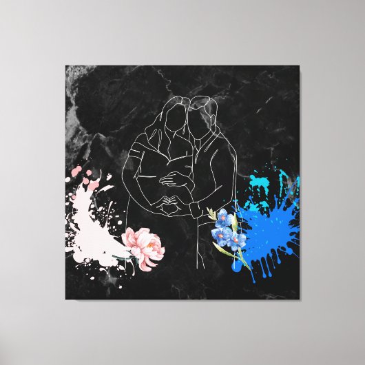 妊婦 キャンバスプリント (正面)