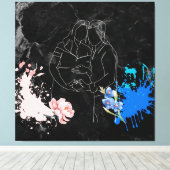 妊婦 キャンバスプリント (インサイチュ (ウッドフロア))